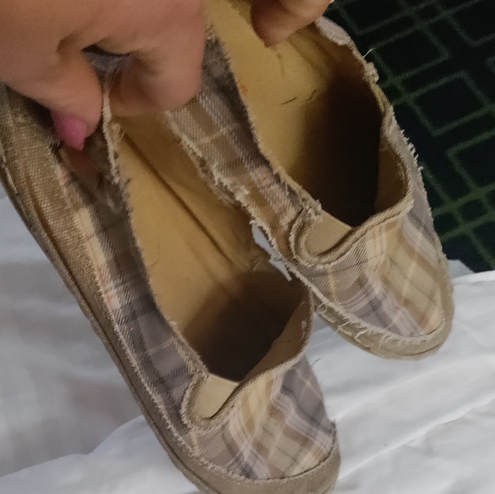 Rocket dog plaid flat's size 8